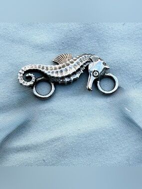 Kovel Sterling Seahorse Cuff Topper- Topper Only, Cuff Sold Separately